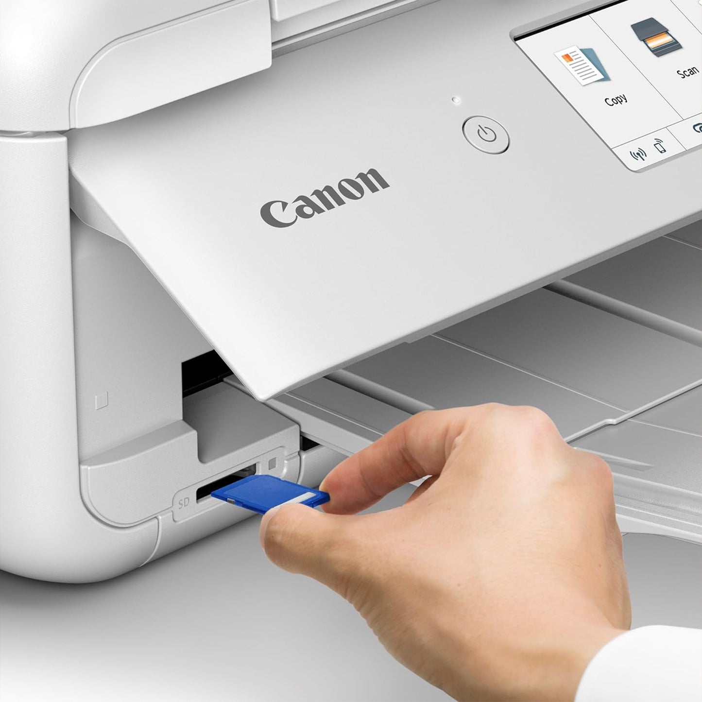Canon TS9521C All-In-One Wireless Crafting Photo Printer, 12X12 Printing, White, Amazon Dash Replenishment Ready