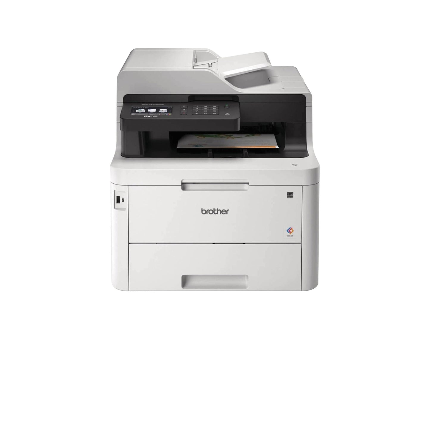 Brother MFC-L3770CDW Compact Wireless Digital Color All-in-One Printer with NFC, 3.7” Color Touchscreen, Automatic Document Feeder, Wireless and Duplex Printing and Scanning