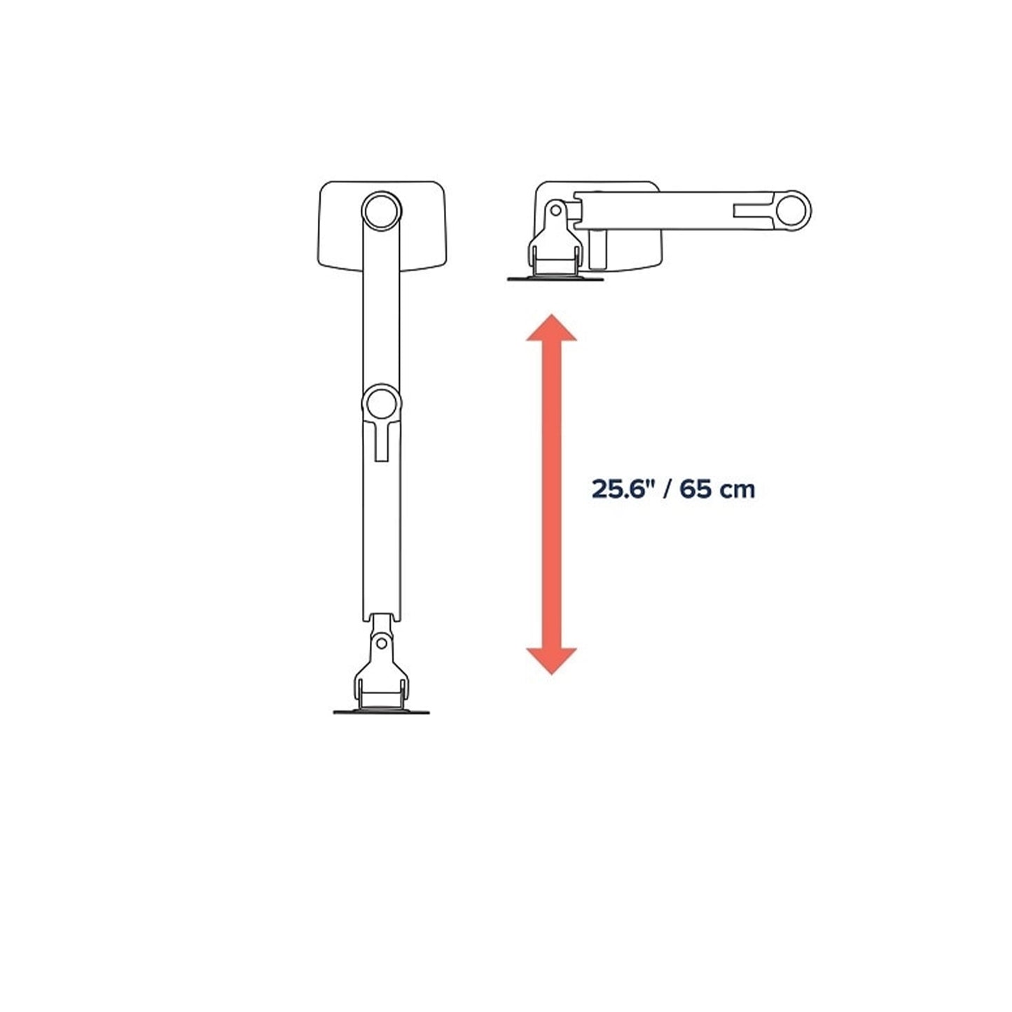 Ergotron LX Dual Stacking Arm - mounting kit