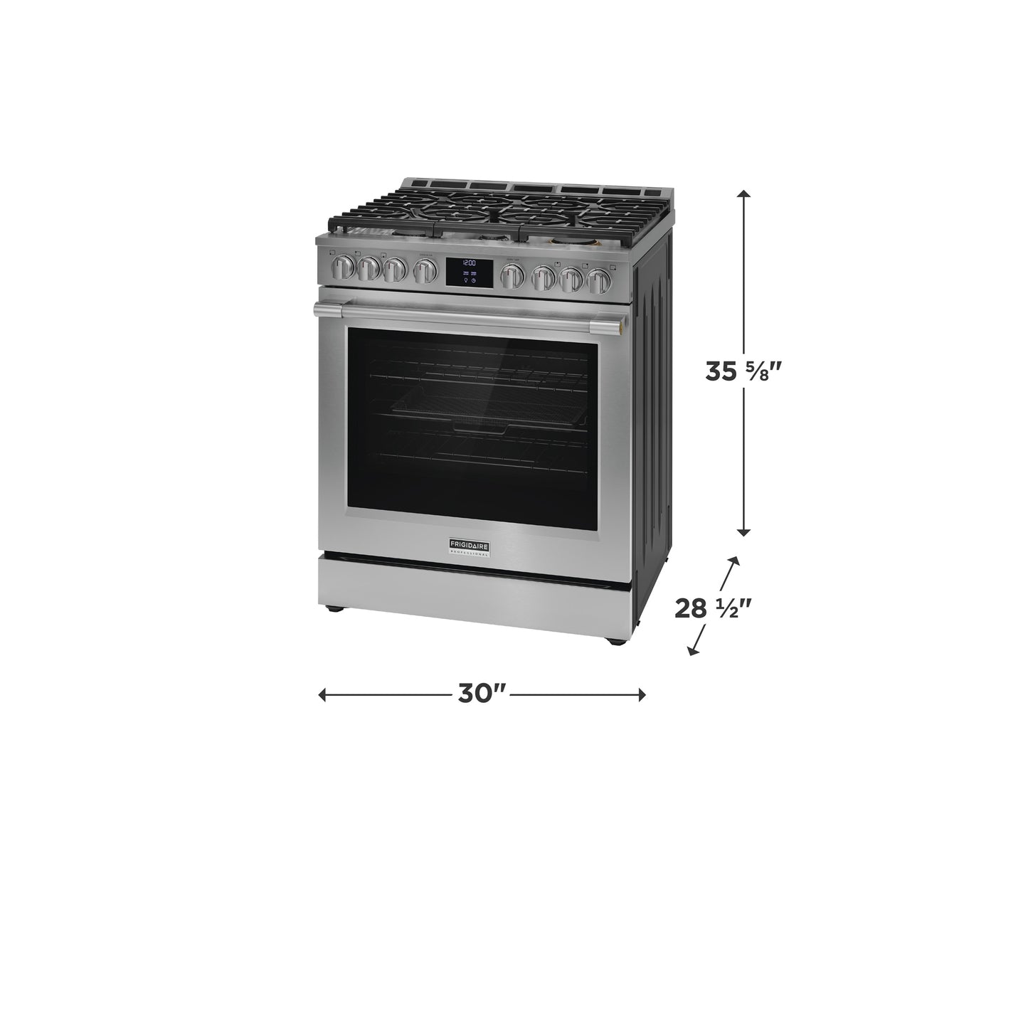 Frigidaire Professional 30" Gas Range with No Preheat + Air Fry