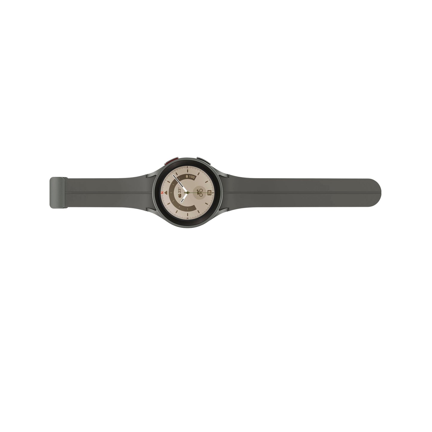 سامسونج - ساعة Galaxy Watch5 Pro تيتانيوم الذكية 45 ملم BT - رمادي 