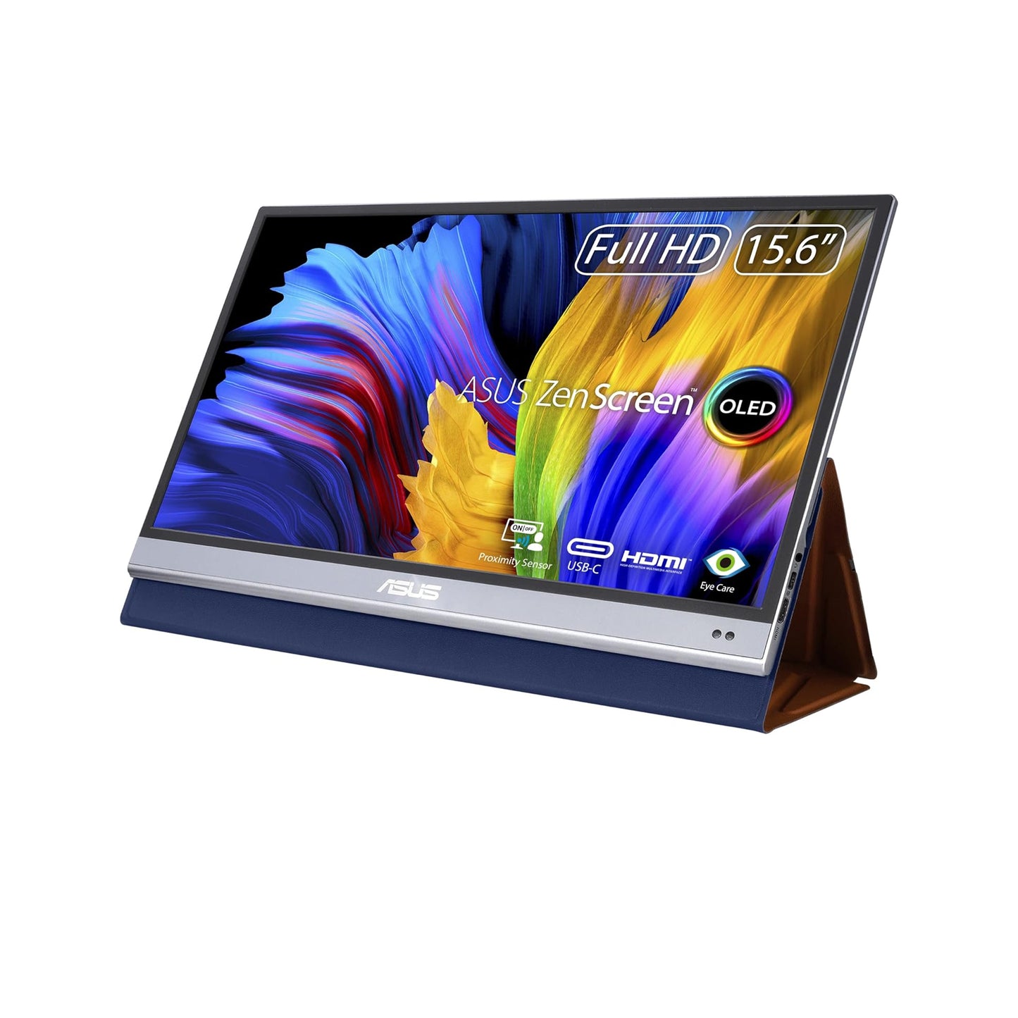 شاشة ASUS ZenScreen OLED MQ16AH مقاس 15.6 بوصة 16:9 عالية الدقة المحمولة USB-C HDR 