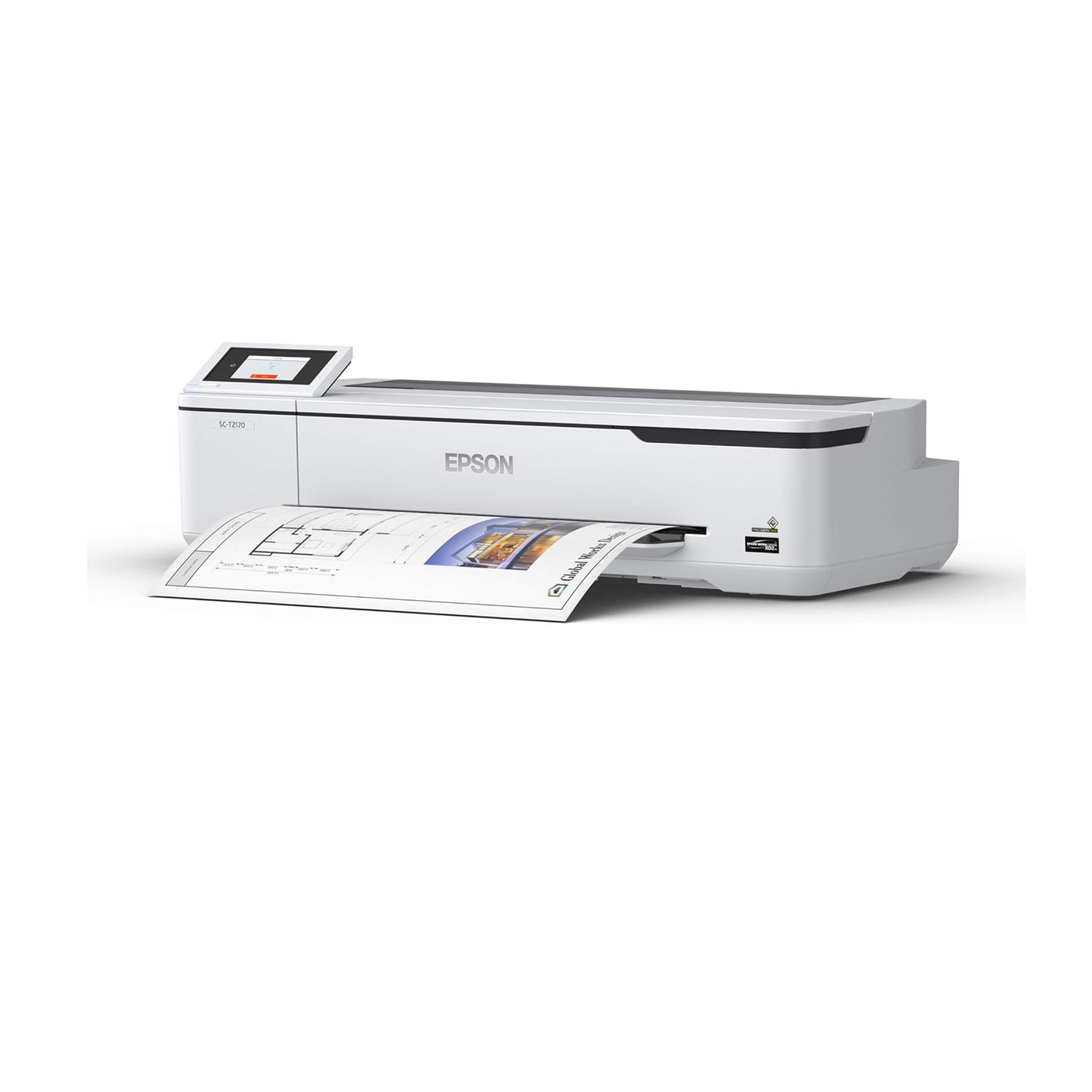 Epson SureColor T2170 24-Inch Desktop Wide-Format Wireless Inkjet Printer, White