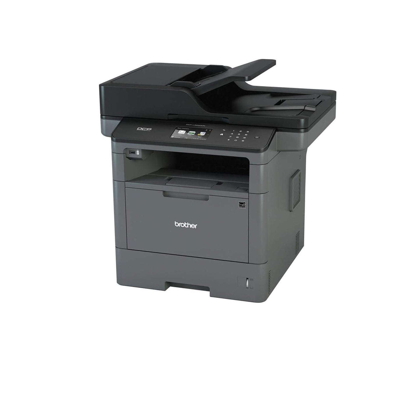 Brother Monochrome Laser Printer, Multifunction Printer and Copier, DCP-L5600DN, Flexible Network Connectivity, Duplex Printing, Mobile Printing, Black, 19.1" x 19.5" x 16.8"