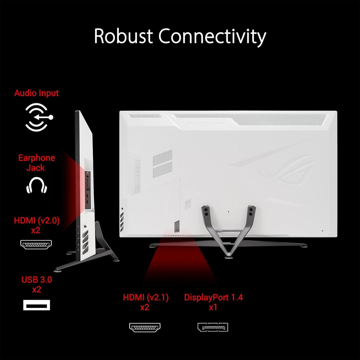 ASUS 43" 4K 144Hz 1ms Gaming Monitor - ROG Strix, HDR1000, FreeSync Premium Pro