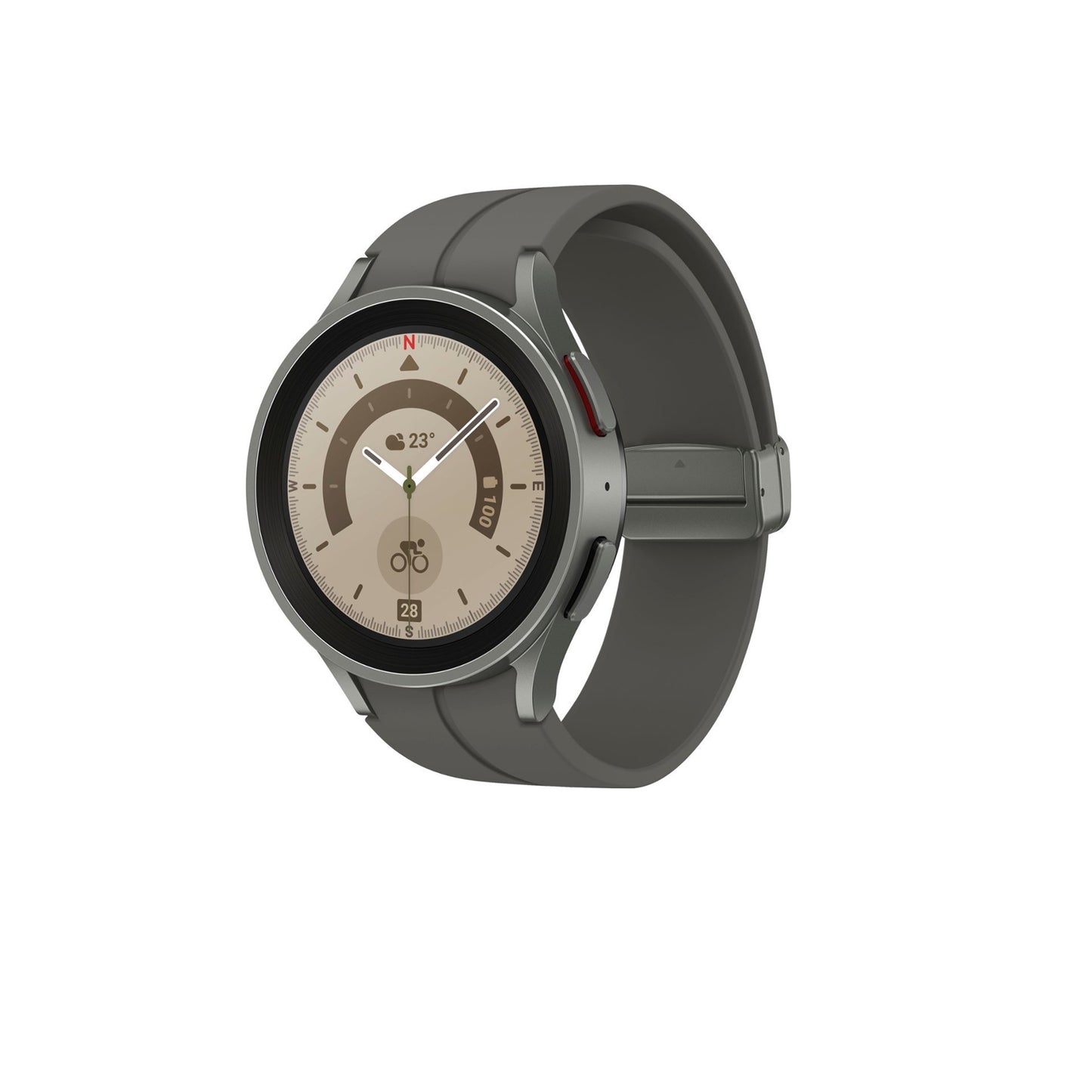سامسونج - ساعة Galaxy Watch5 Pro تيتانيوم الذكية 45 ملم BT - أسود 