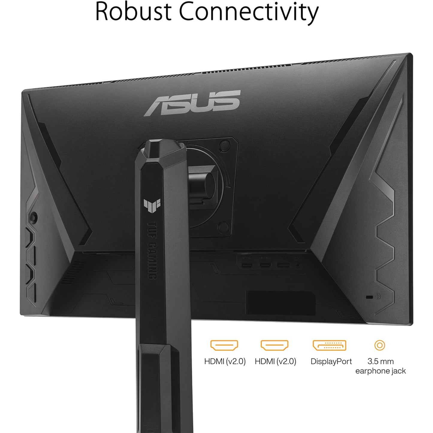 شاشة ASUS TUF Gaming مقاس 24 بوصة (23.8 بوصة قابلة للعرض) بدقة 1080 بكسل (VG249QL3A) - دقة عالية كاملة، 180 هرتز، 1 مللي ثانية، تقنية IPS سريعة، ELMB، FreeSync Premium، متوافقة مع G-SYNC، مكبرات صوت، DisplayPort، ارتفاع قابل للتعديل
