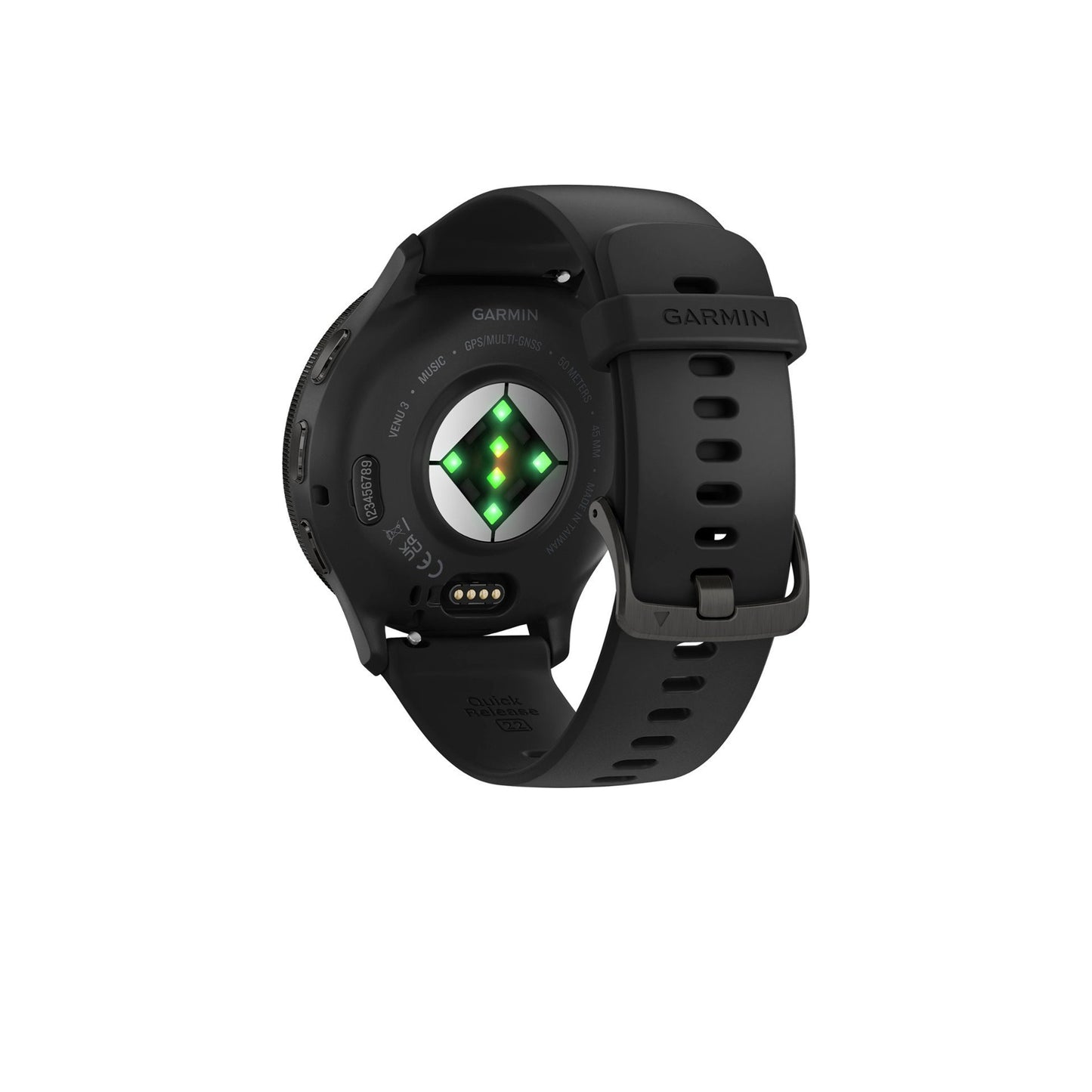 Garmin - Venu 3 GPS Smartwatch 35.5 mm Fiber-reinforced polymer - Stainless Steel and Black