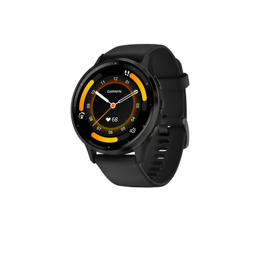 Garmin - Venu 3 GPS Smartwatch 35.5 mm Fiber-reinforced polymer - Stainless Steel and Black