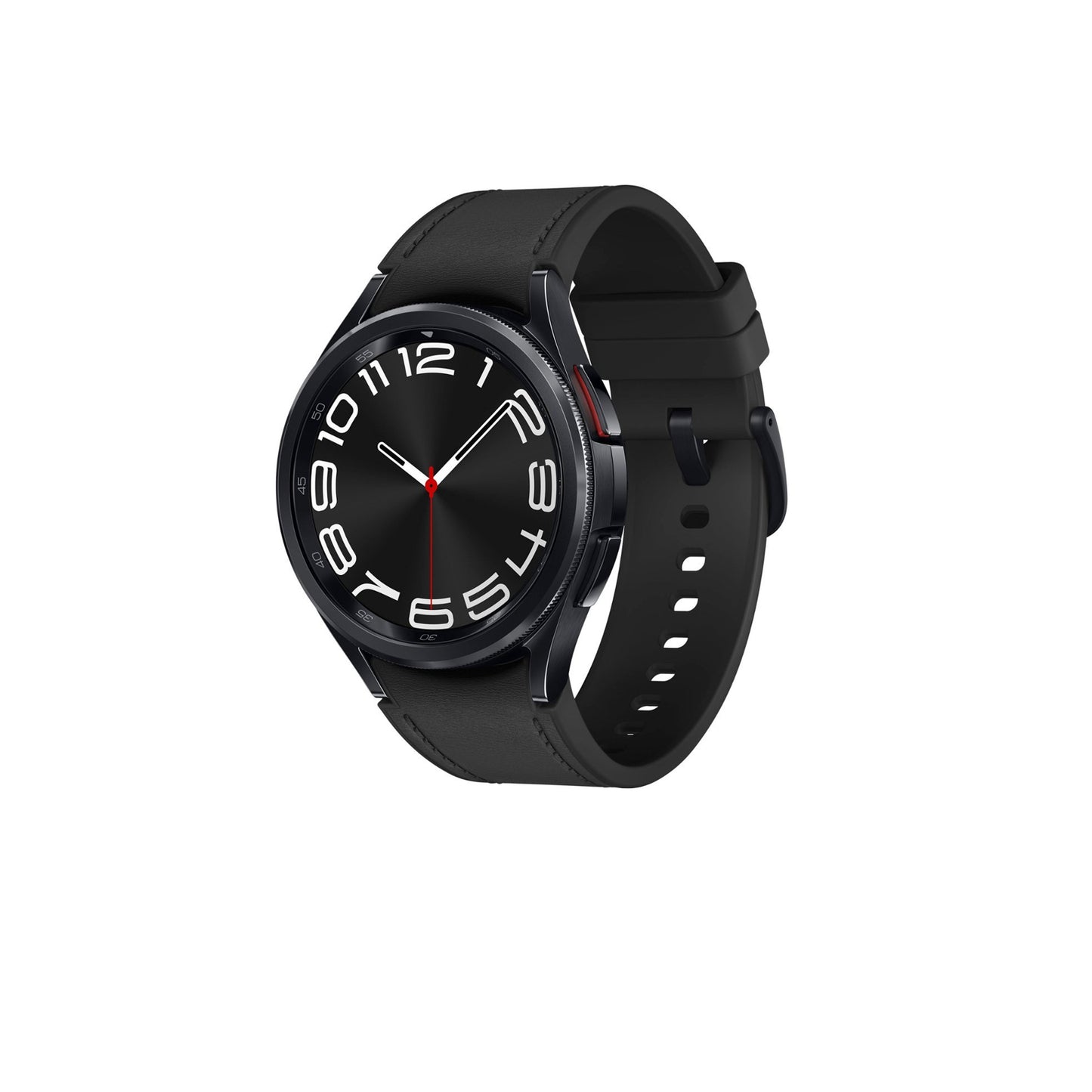 سامسونج - ساعة Galaxy Watch6 الكلاسيكية المصنوعة من الستانلس ستيل الذكية مقاس 43 ملم BT - أسود 