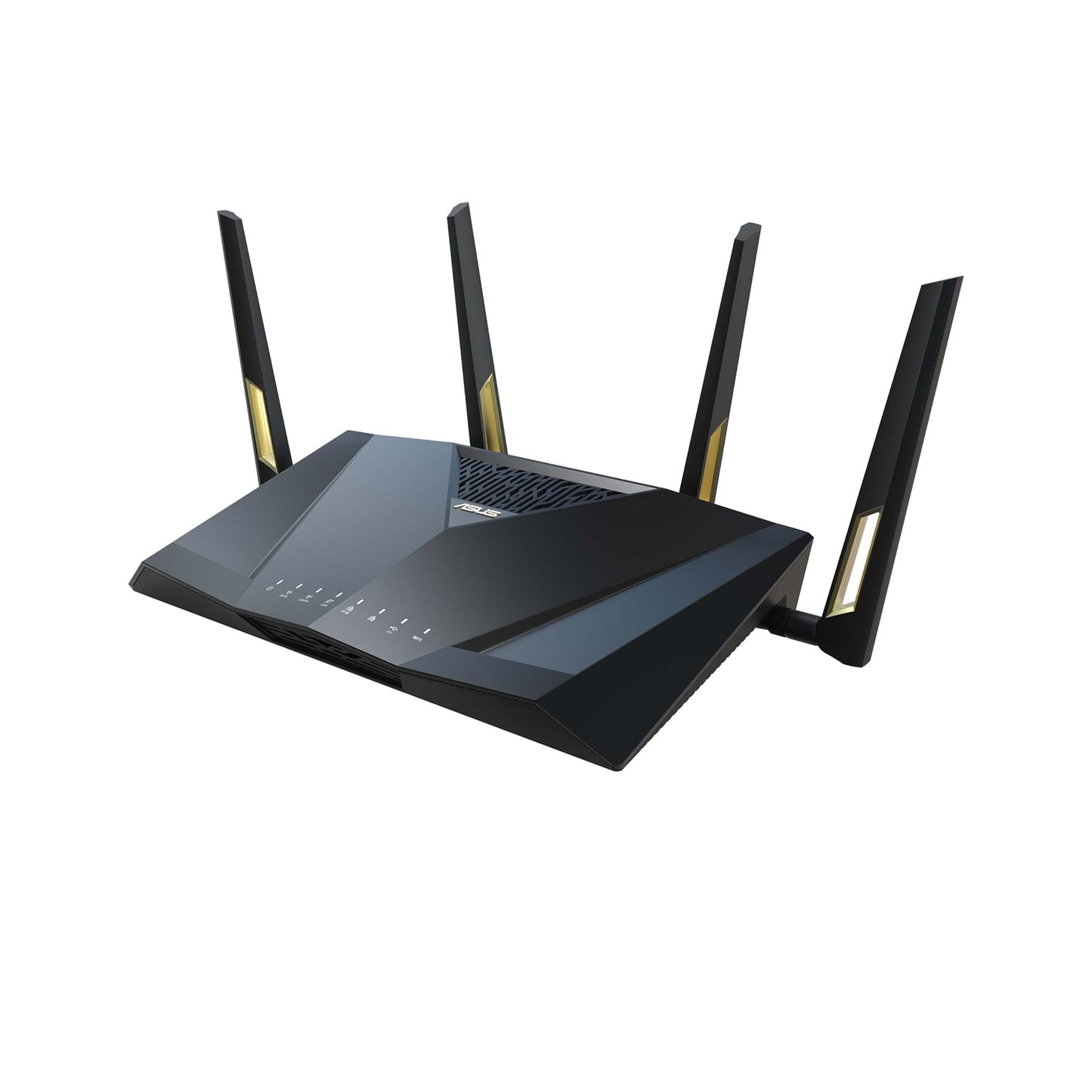 راوتر ASUS RT-AX88U PRO AX6000 ثنائي النطاق WiFi 6، WPA3، التحكم الأبوي، جودة الخدمة التكيفية، إعادة توجيه المنافذ، تجميع WAN، أمان الإنترنت مدى الحياة ودعم AiMesh، منفذ مزدوج 2.5 جيجا 