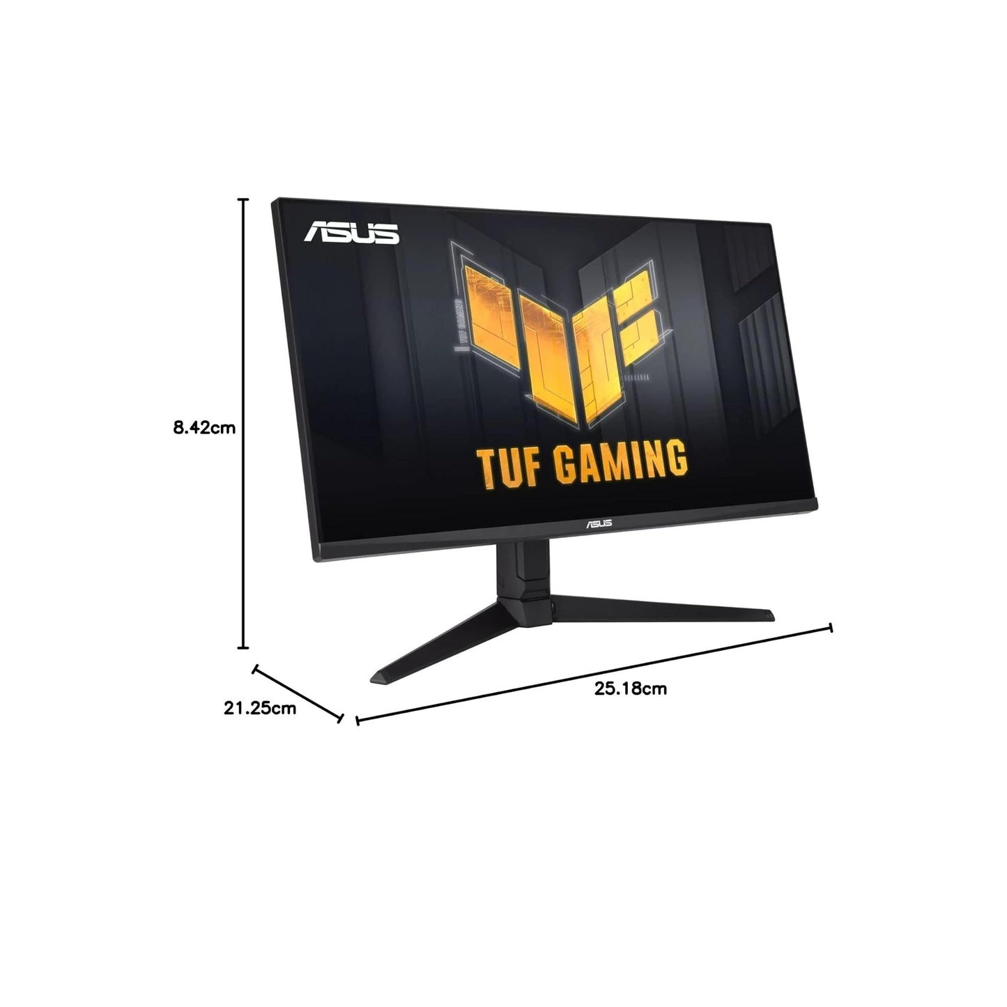 ASUS TUF Gaming 28 بوصة 4K 144HZ DSC HDMI 2.1، شاشة (VG28UQL1A) - UHD (3840 × 2160)، IPS سريع، 1 مللي ثانية، مزامنة ضبابية الحركة المنخفضة للغاية، متوافقة مع G-SYNC، FreeSync Premium، العناية بالعين، DCI-P3 90% ،أسود 
