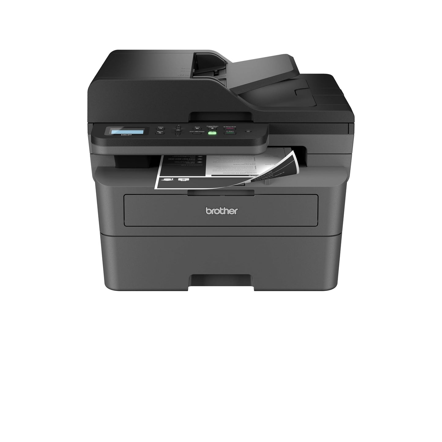 Brother DCP-L2640DW Wireless Compact Monochrome Multi-Function Laser Printer with Copy and Scan, Duplex, Mobile, Black & White