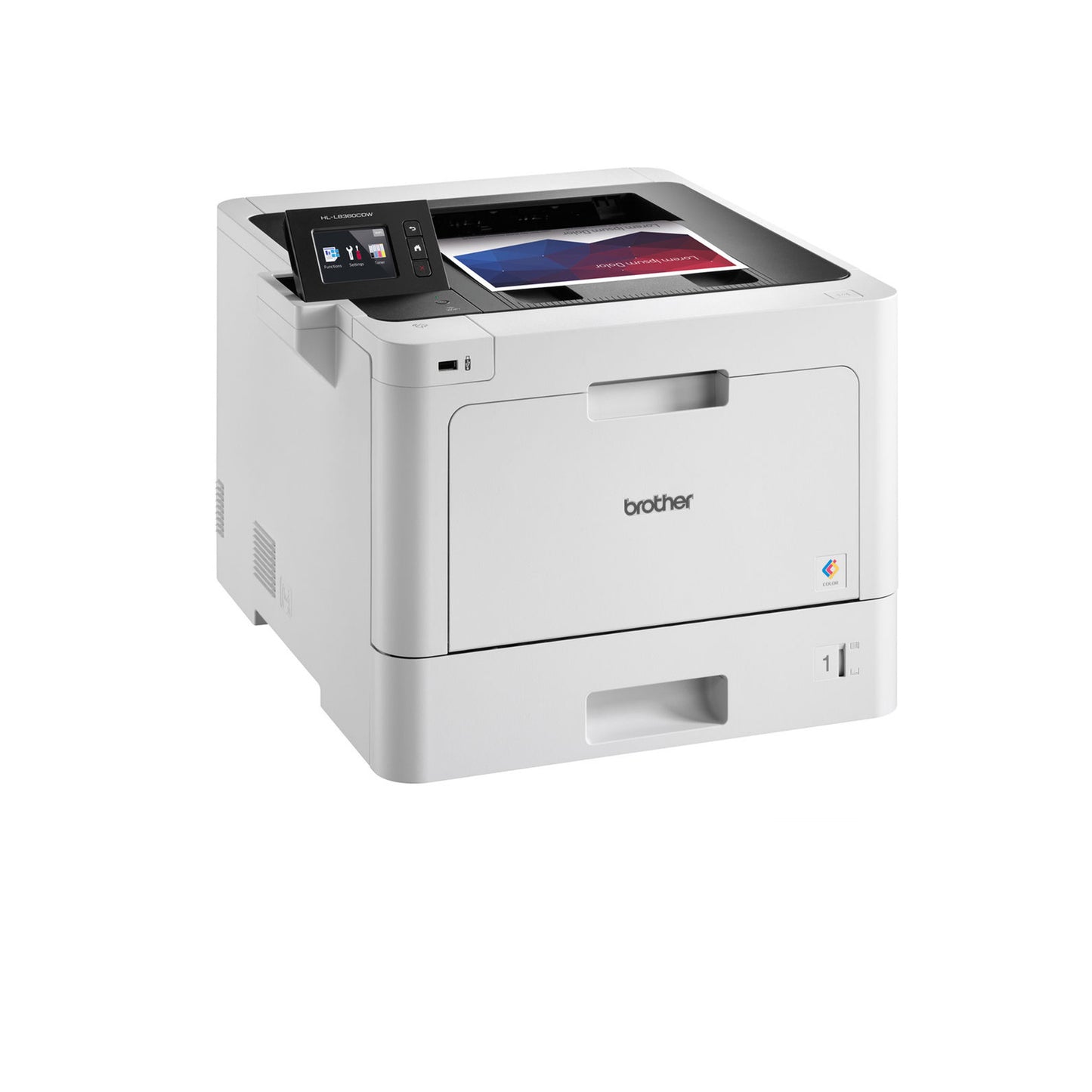 Brother Business Color Laser Printer, HL-L8360CDW, Wireless Networking, Automatic Duplex Printing, Mobile Printing, Cloud Printing, White