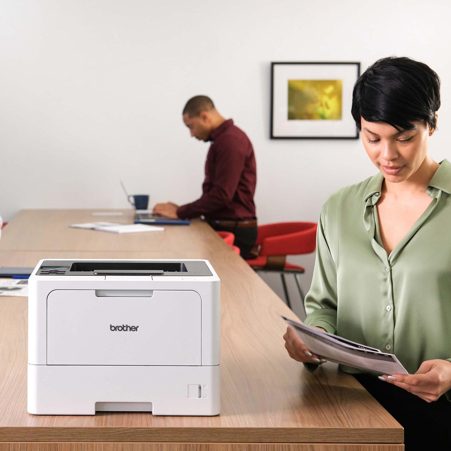 Brother HL-L5210DN Business Monochrome Laser Printer with Duplex Printing, Versatile Paper Handling, Mobile Printing, and Gigabit Ethernet Networking