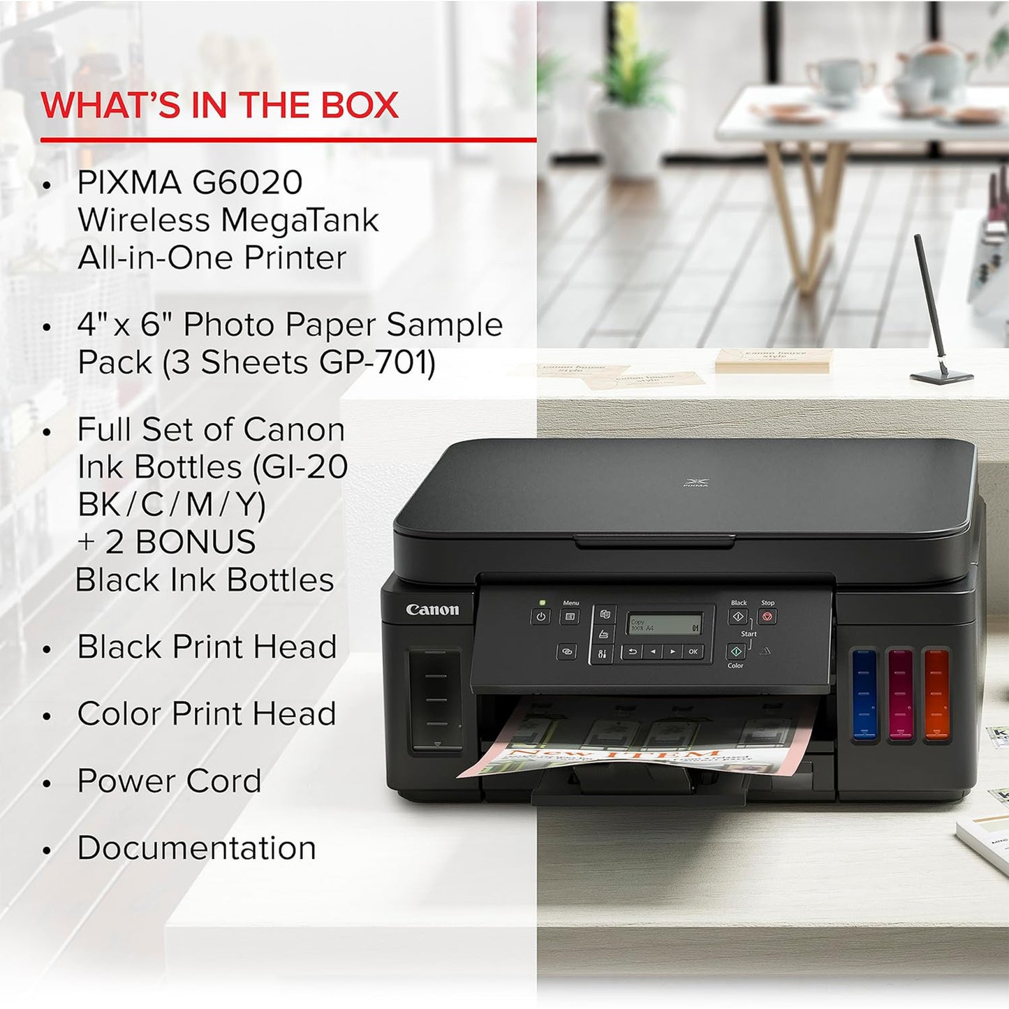 Canon PIXMA G7020 Wireless MegaTank All-in-One Printer