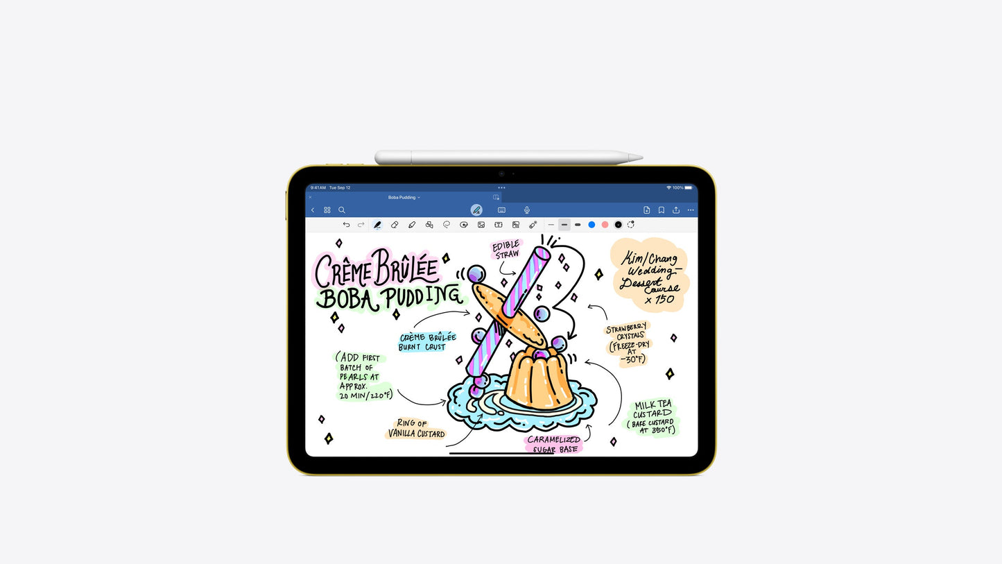 Apple - iPad مقاس 10.9 بوصة - أحدث طراز + Apple Pencil + Magic Keyboard (الجيل العاشر) - 64 جيجابايت 