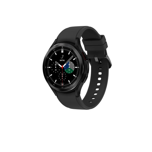 سامسونج - ساعة Galaxy Watch4 الكلاسيكية المصنوعة من الستانلس ستيل الذكية مقاس 46 ملم BT - باللون الأسود 