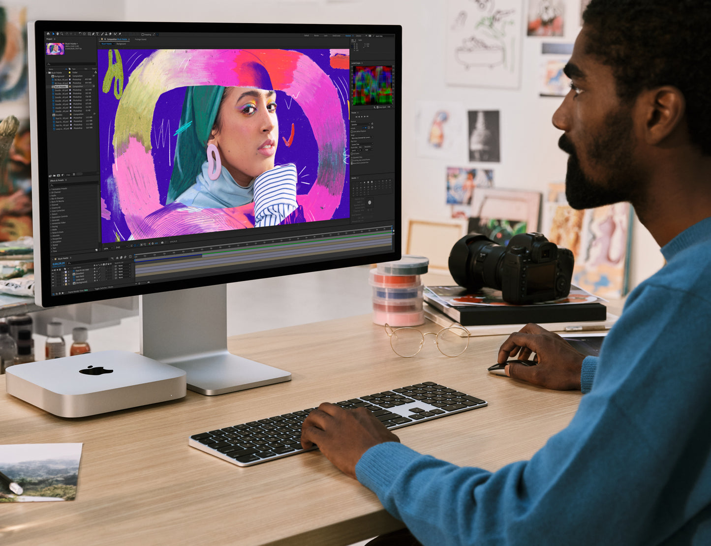 Apple - كمبيوتر مكتبي Mac mini - شريحة M2 Pro - وحدة معالجة مركزية 10 نواة، وحدة معالجة رسومات 16 نواة - ذاكرة 32 جيجا بايت - SSD سعة 2 تيرابايت (أحدث طراز) - فضي 