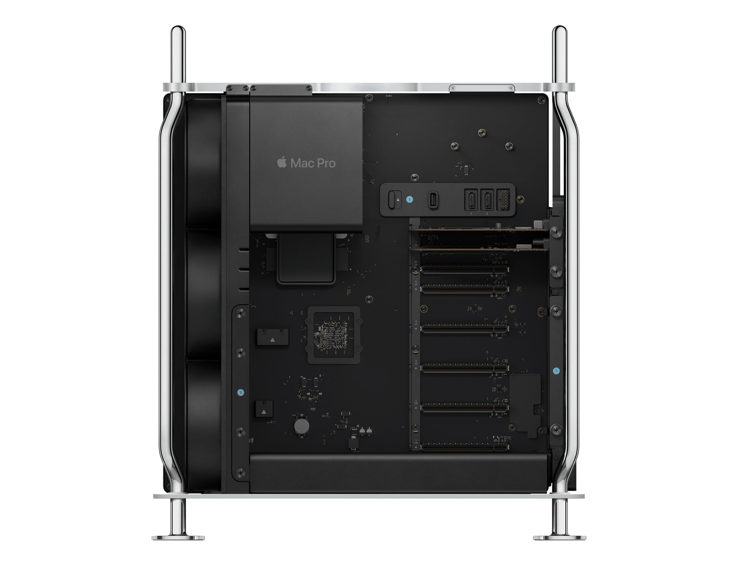 Apple - Mac Pro - M2 Ultra - وحدة معالجة مركزية 24 نواة، ووحدة معالجة رسومات 60 نواة - وذاكرة 192 جيجابايت - وقرص SSD سعة 2 تيرابايت 