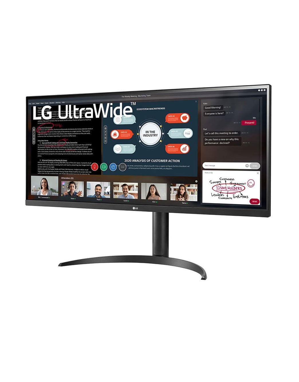 شاشة 34 بوصة 21:9 UltraWide™ Full HD IPS مع تقنية AMD FreeSync™ 