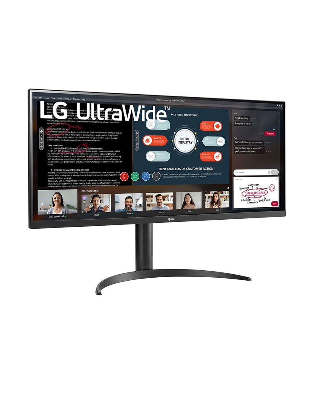 شاشة 34 بوصة 21:9 UltraWide™ Full HD IPS مع تقنية AMD FreeSync™ 