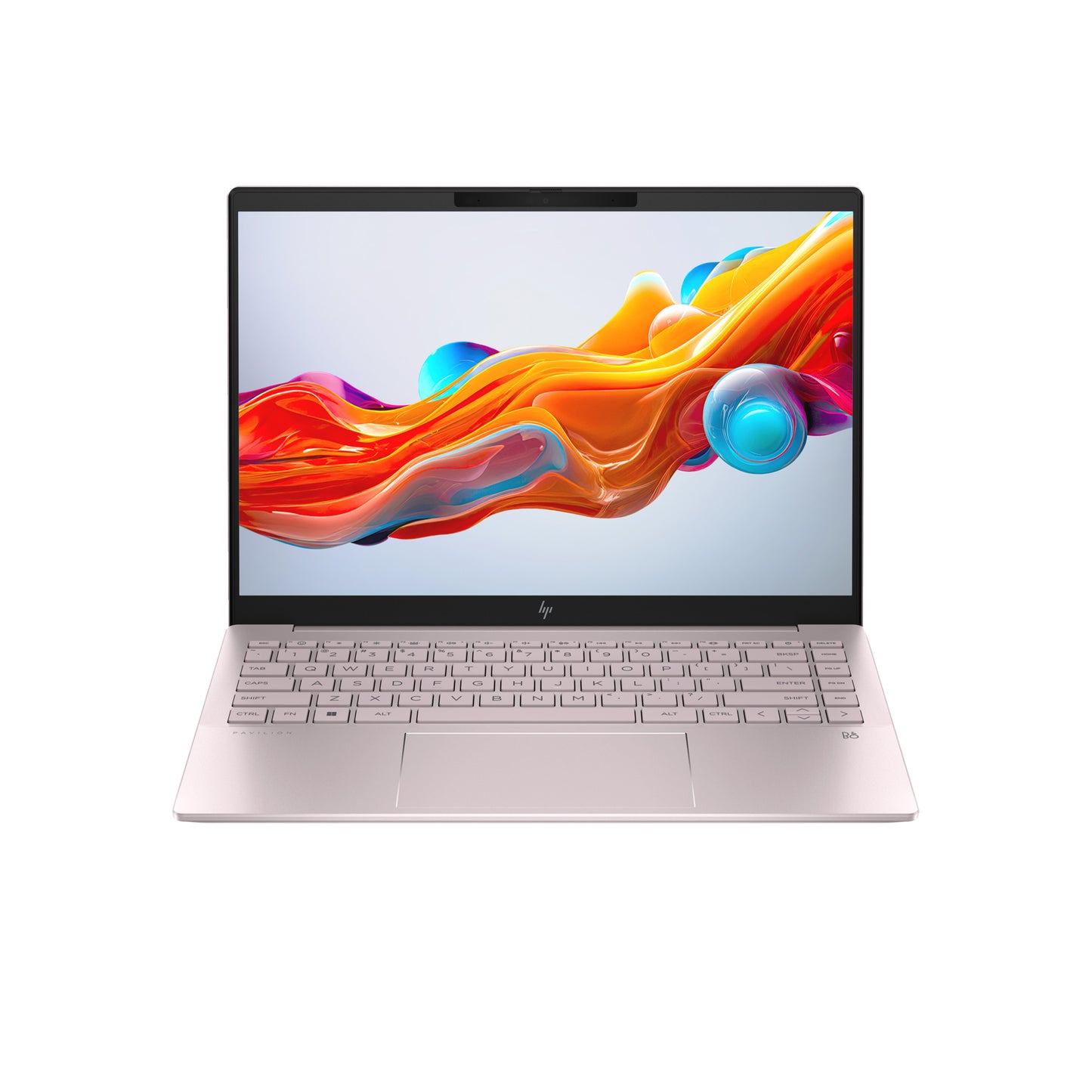 كمبيوتر محمول HP Pavilion Plus، معالج AMD Ryzen™ 5 7540U، ذاكرة وصول عشوائي سعتها 16 جيجابايت، محرك أقراص SSD سعة 512 جيجابايت. 