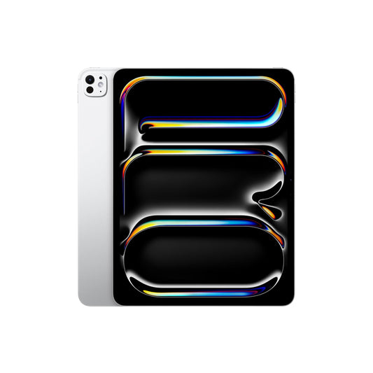 Apple iPad Pro 11-Inch (M4): Ultra Retina XDR Display - Nano-Texture Glass, 1TB, Landscape 12MP Front Camera/12MP Back Camera, LiDAR Scanner, Wi-Fi 6E + 5G Cellular with eSIM, Face ID — Silver