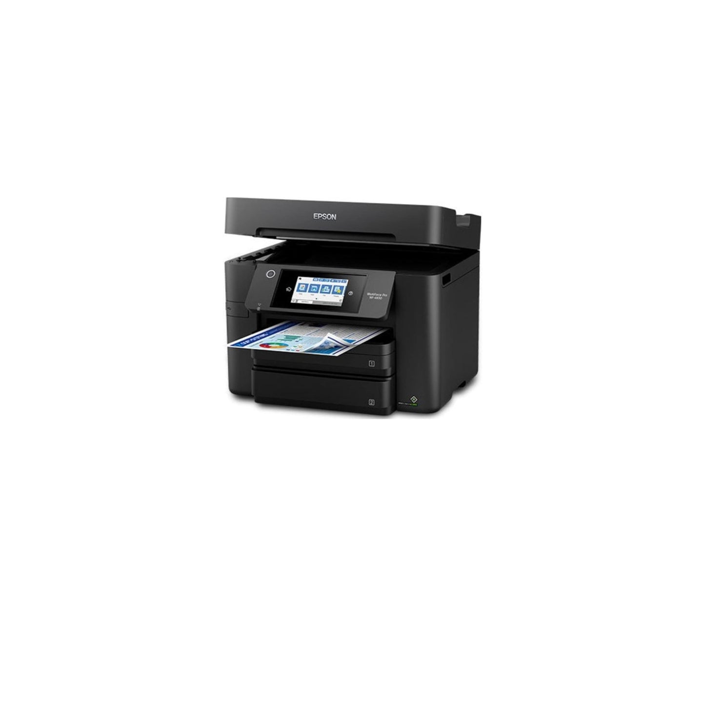 Epson Workforce Pro WF-4830 Wireless All-in-One Printer with Auto 2-Sided Print, Copy, Scan and Fax, 50-Page ADF, 500-sheet Paper Capacity, and 4.3" Color Touchscreen (Renewed),Black