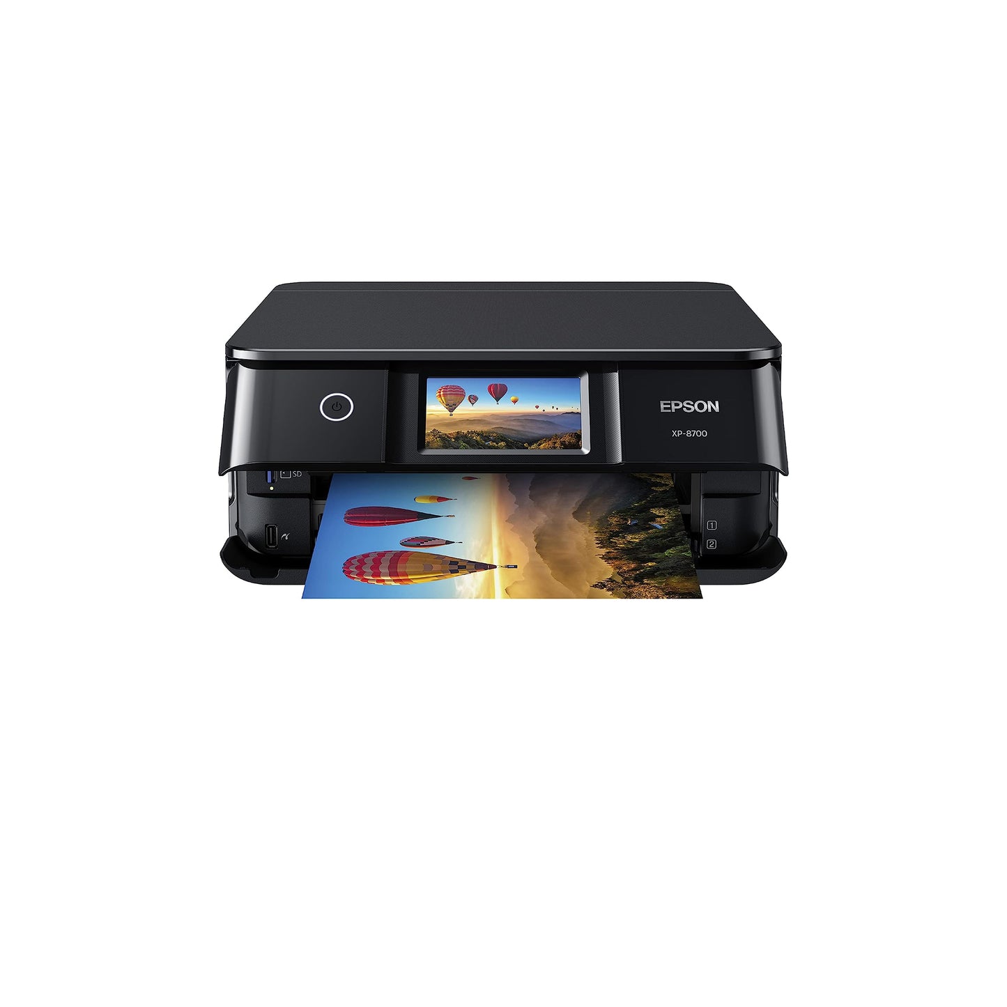 Epson Expression Photo XP-8700 Wireless All-in-One Printer with Built-in Scanner and Copier and 4.3" Color Touchscreen, Black