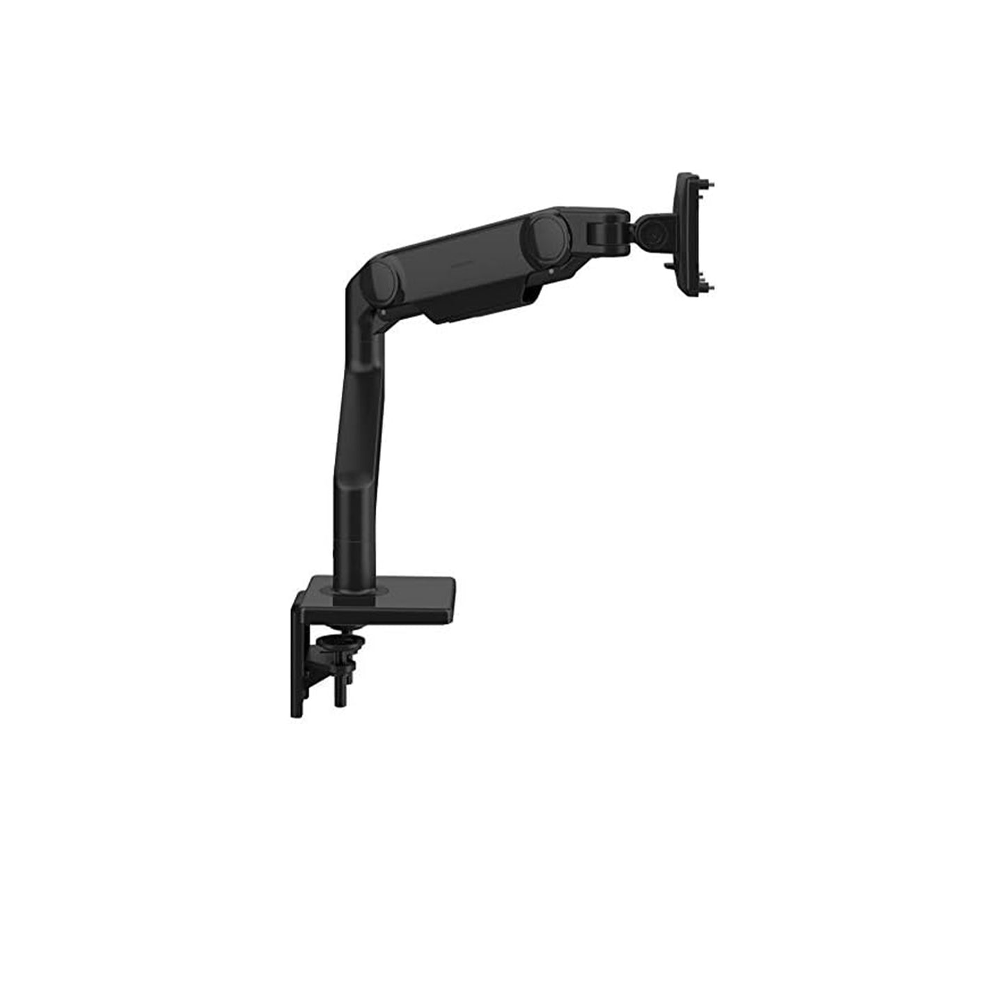 Humanscale M10 Adjustable Heavy Duty Monitor Arm with Angled/Dynamic Links - Two Piece Clamp Mount - Black M10CMBBTB