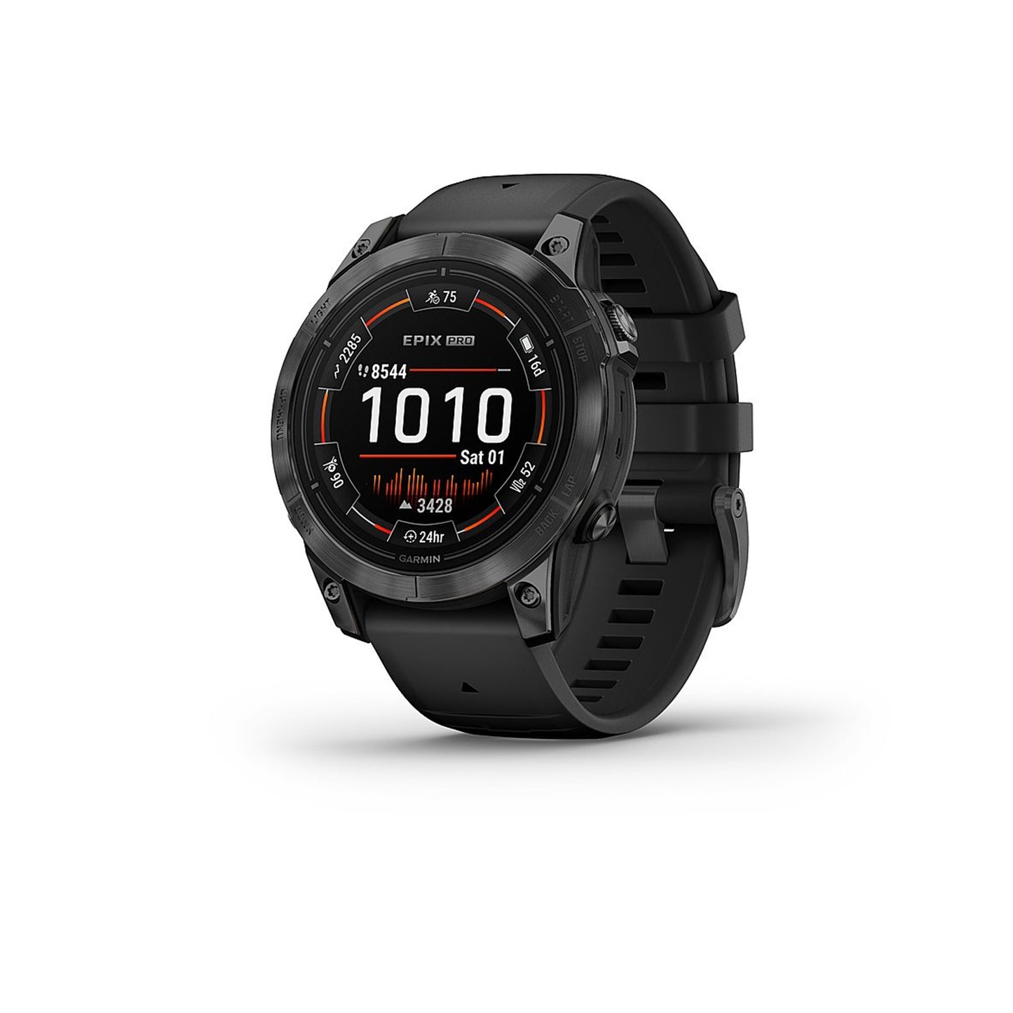 Garmin - epix Pro (Gen 2) Standard Edition 47mm Fiber-Reinforced Polymer - Slate Gray with Black Band