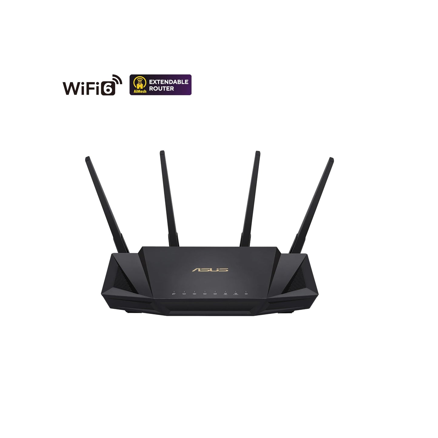 ASUS RT-AX3000 Ultra-Fast Dual Band Gigabit Wireless Router - Next Gen WiFi 6, Adaptive QoS, and AiProtection by Trend Micro | 1x WAN, 4x 1G LAN, 1x USB 3.0 - AiMesh Compatible