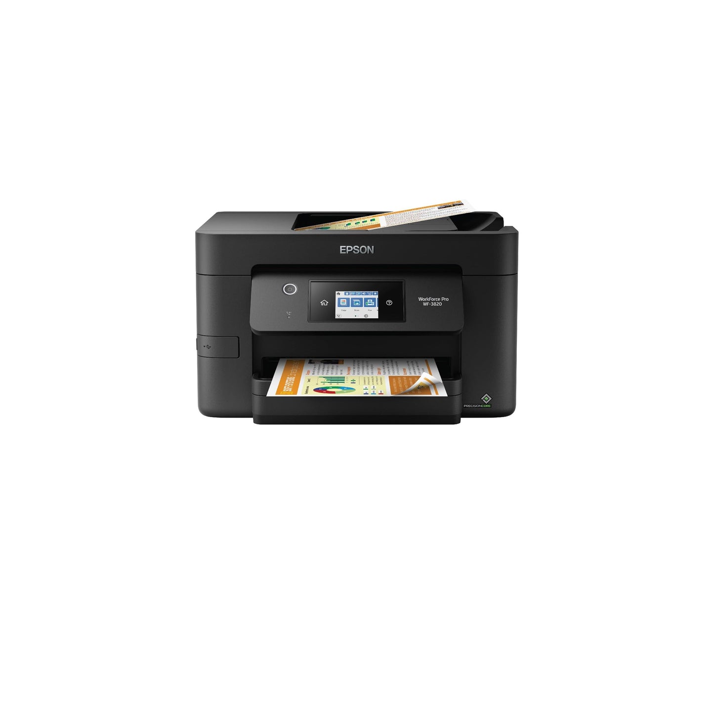 Epson® Workforce® Pro WF-3820 Wireless Color Inkjet All-in-One Printer, Black Large
