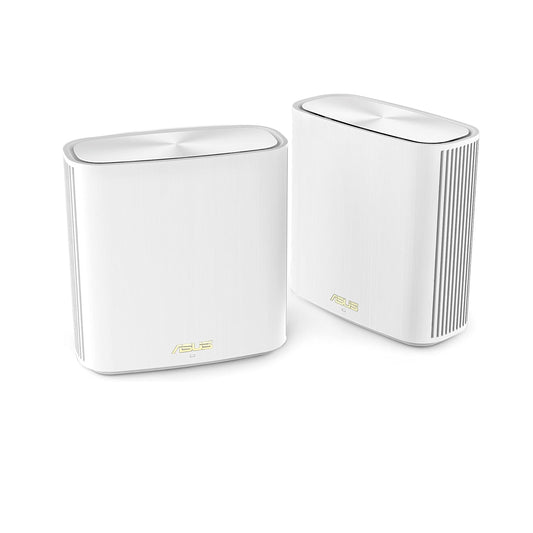 ASUS ZenWiFi Whole-Home ثنائي النطاق Mesh WiFi 6 System XD6 White - 2 حزمة، تغطية تصل إلى 5,400 قدم مربع و4+ غرف، 5400 ميجابت في الثانية، AiMesh، أمان إنترنت مجاني مدى الحياة، مراقبة أبوية، إعداد سهل 