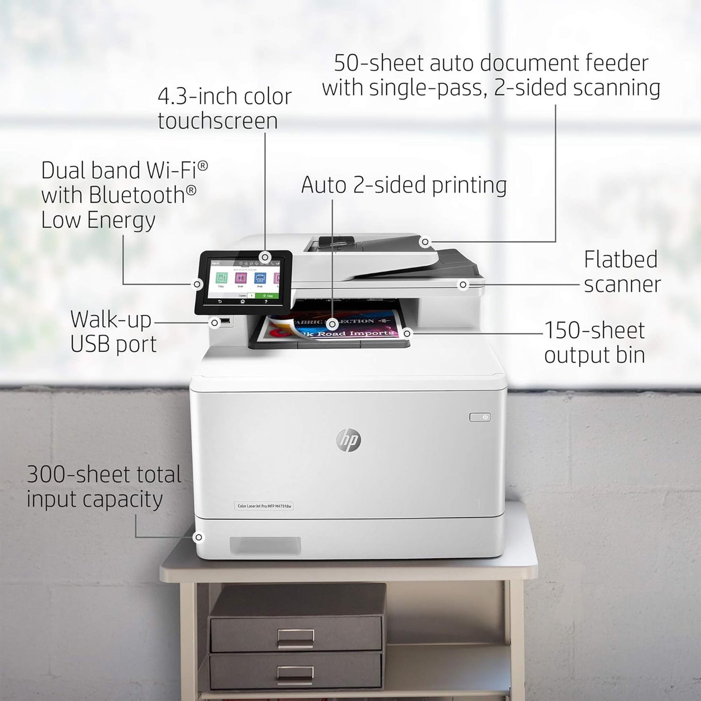 HP Color LaserJet Pro MFP M479fdw.