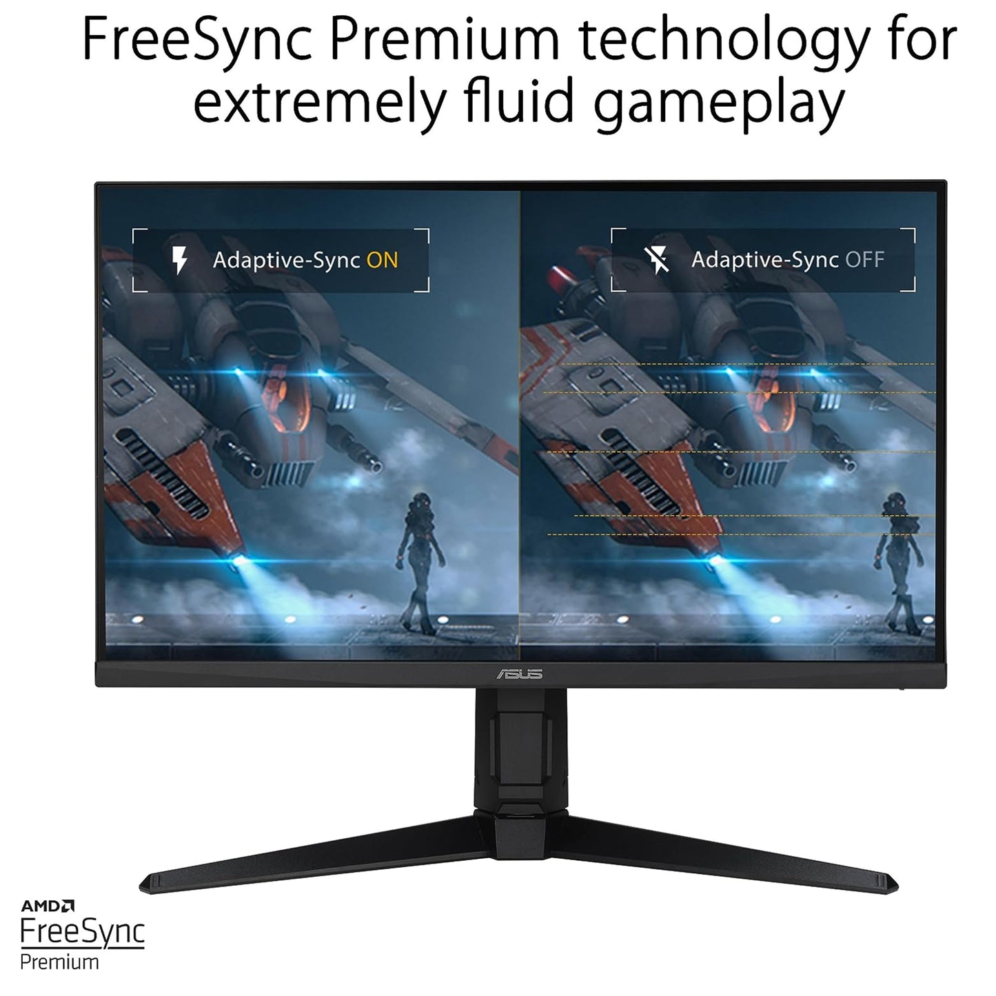 ASUS TUF Gaming 27” 1440P Gaming Monitor (VG27AQML1A) - QHD (2560 x 1440), 260Hz, 1ms, Fast IPS, Extreme Low Motion Blur Sync, G-SYNC compatible, FreeSync Premium, Variable Overdrive, DisplayHDR 40
