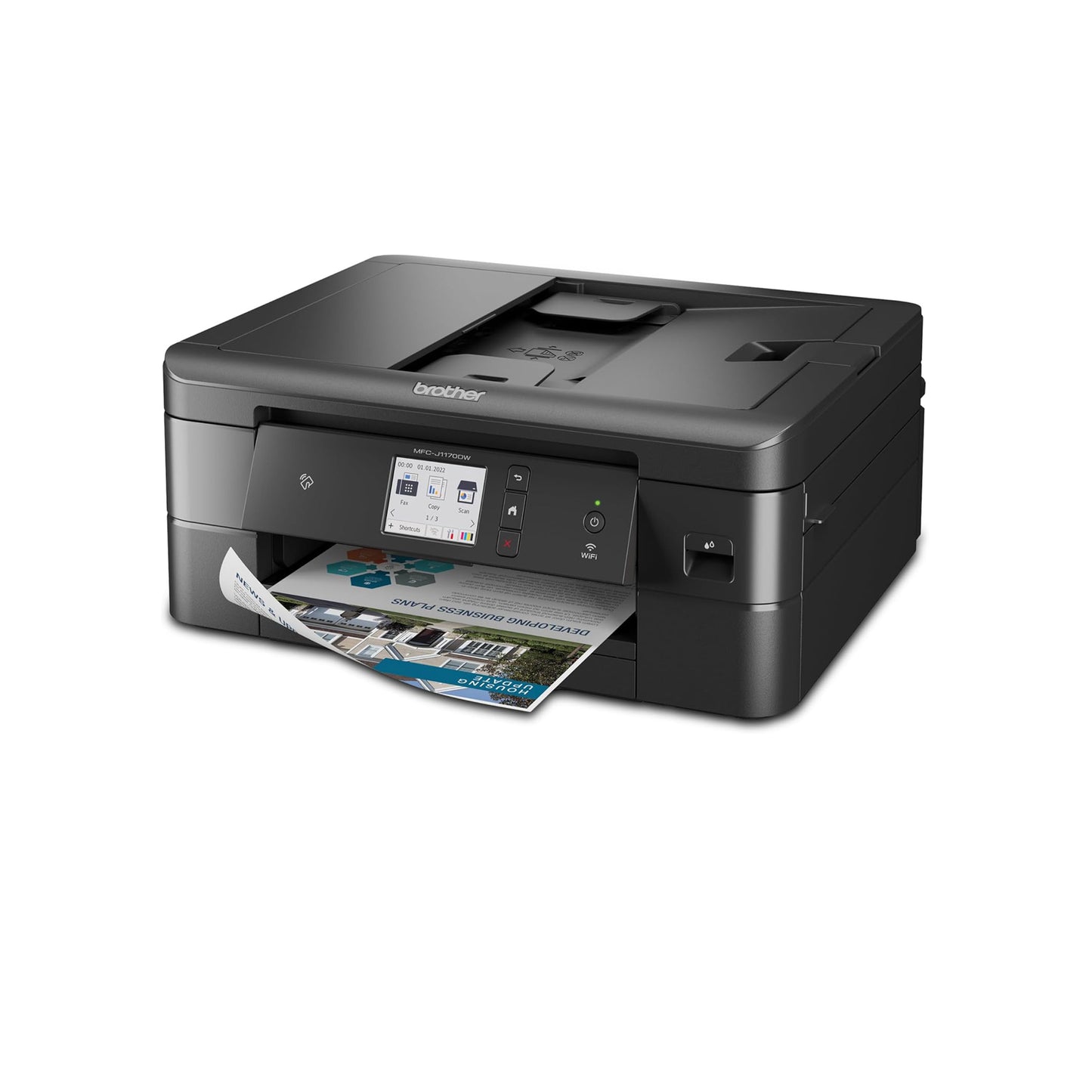 Brother MFC-J1170DW Wireless Color Inkjet All-in-One Printer with Mobile Device Printing, NFC, Cloud Printing & Scanning,