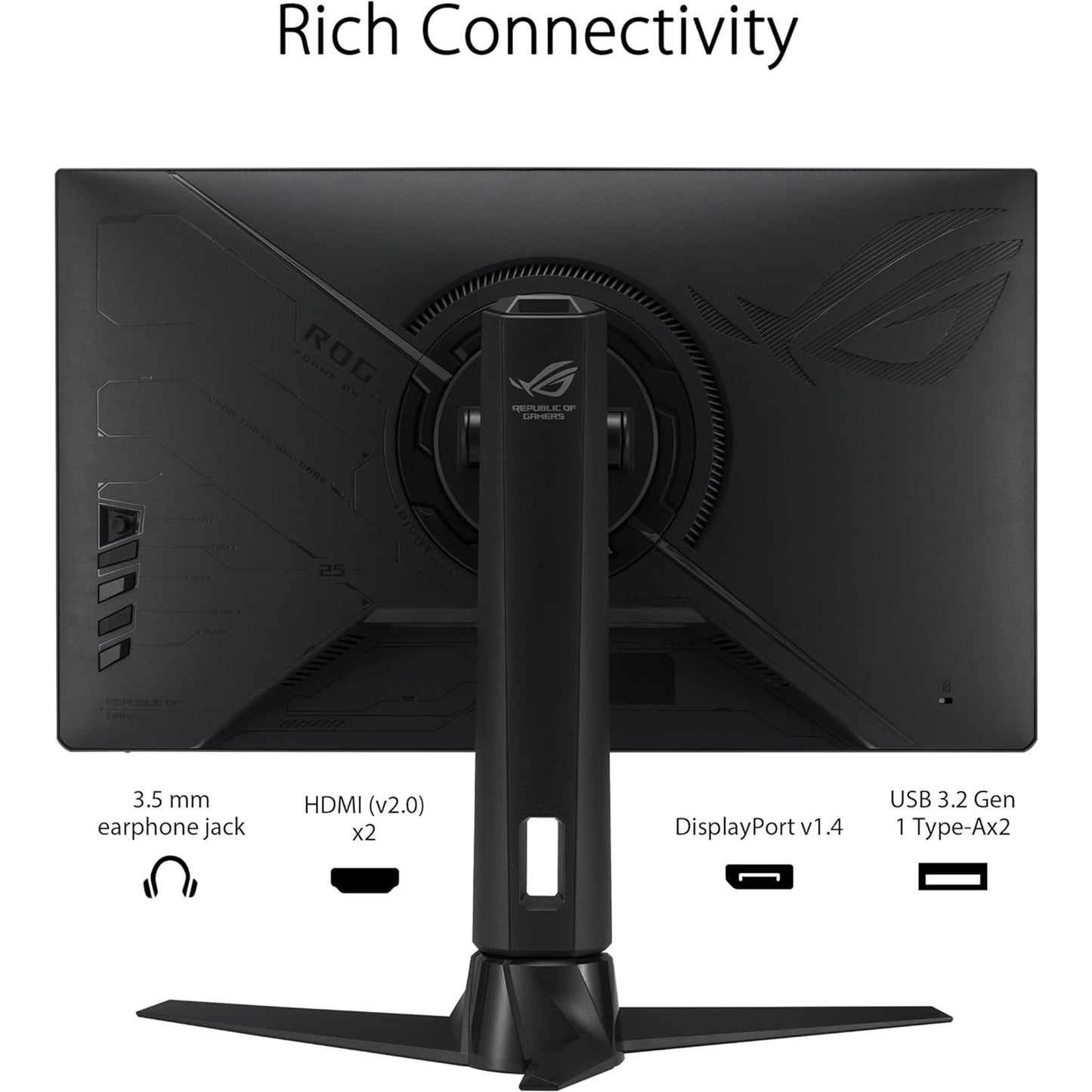 ASUS ROG Strix 380Hz 25” (24.5-inch viewable) 1080P HDR eSports Gaming Monitor (XG259QN) - 0.3ms, Fast IPS, FreeSync Premium, ELMB Sync, DisplayPort, HDMI, USB Hub, DisplayHDR 400