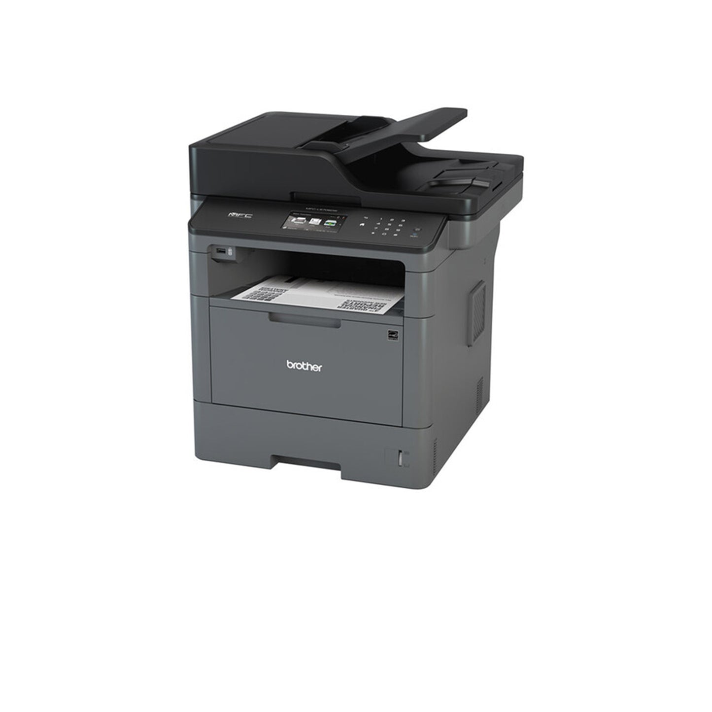 Brother MFC-L5705DW All-in-One Wireless Monochrome Laser Printer - Print Copy Scan Fax - 42 ppm, 1200x1200 dpi, 3.7" Touch LCD, 256MB Memory, Auto Duplex Printing, 50-Sheet ADF, BROAGE Printer_Cable