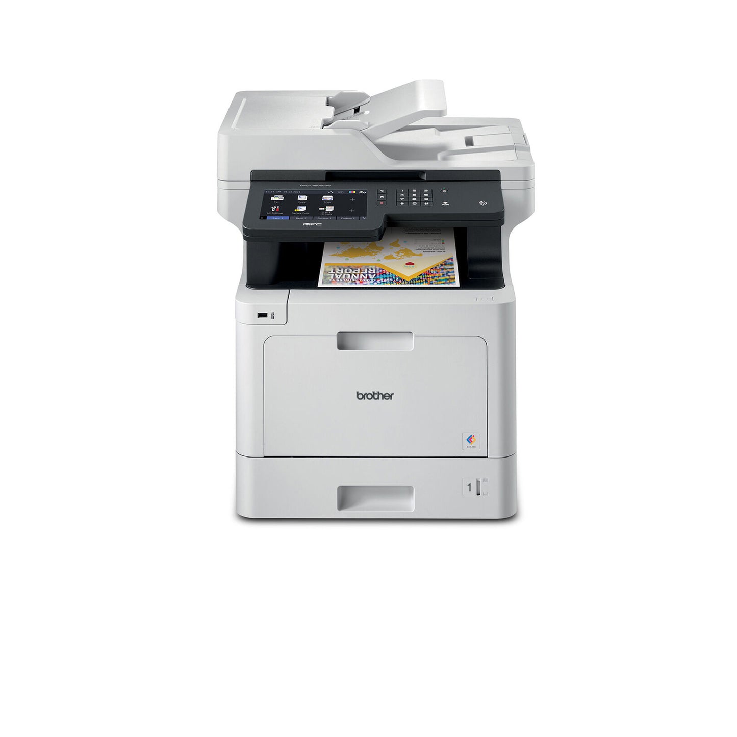 Brother MFC-L8905CDW طابعة ليزر ملونة للأعمال الكل في واحد، شاشة لمس 7 بوصة، طباعة/مسح ضوئي مزدوج، لاسلكية 