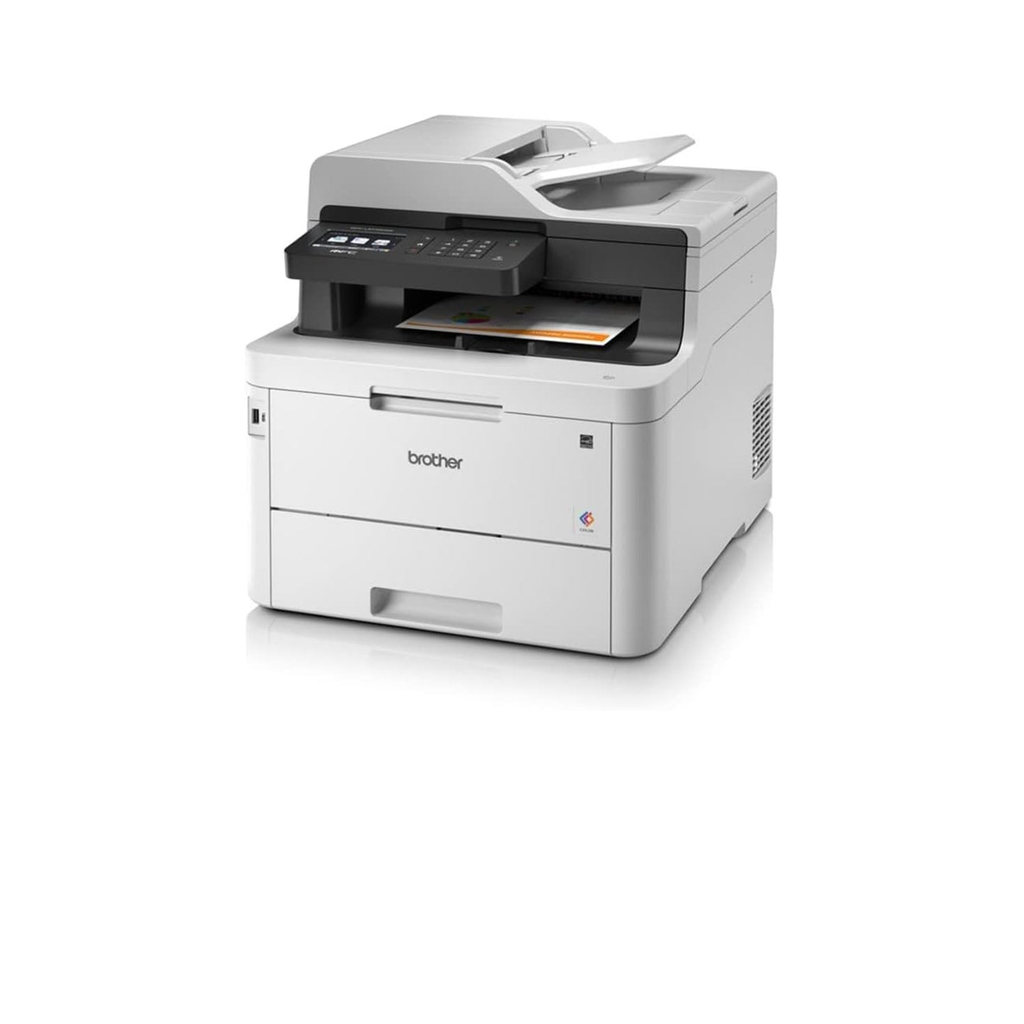 Brother MFC-L3770CDW Compact Wireless Digital Color All-in-One Printer with NFC, 3.7” Color Touchscreen, Automatic Document Feeder, Wireless and Duplex Printing and Scanning