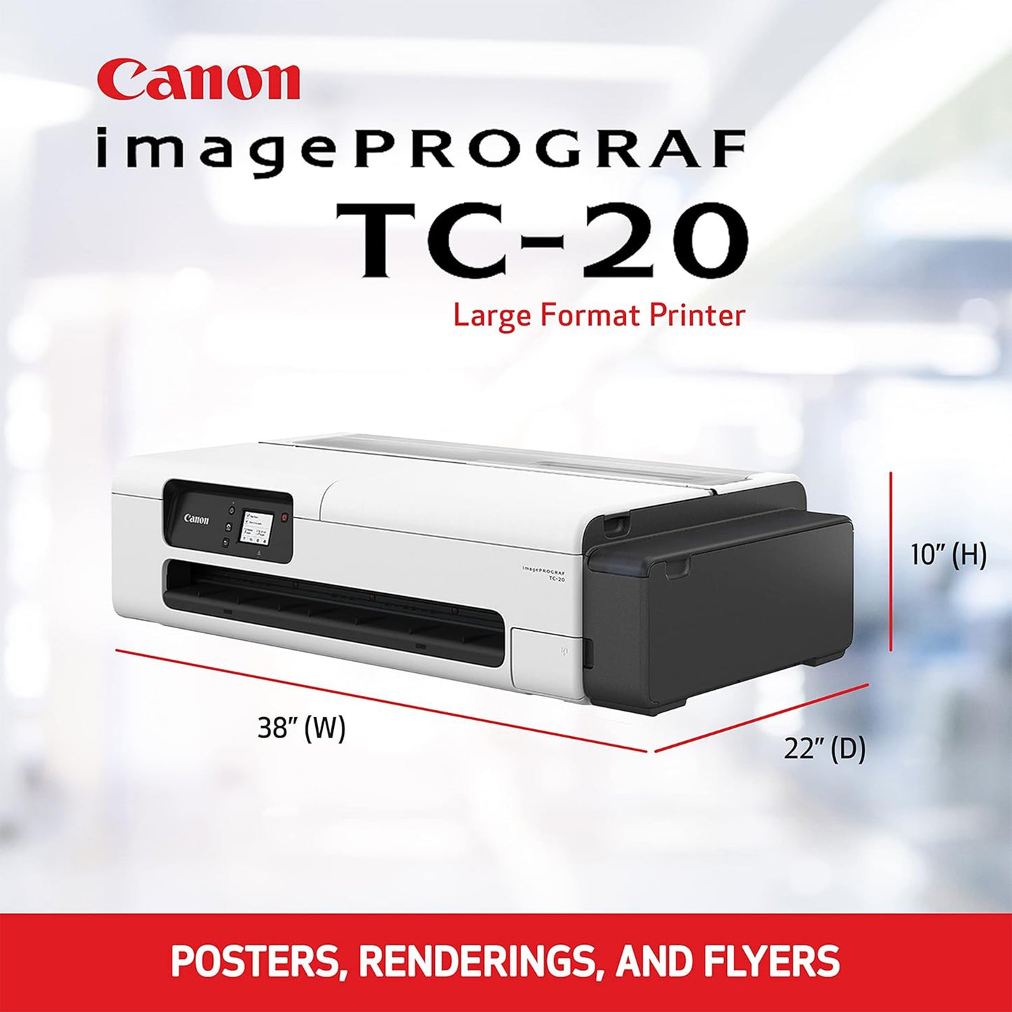 طابعة Canon imagePROGRAF TC-20 الملونة النافثة للحبر كبيرة الحجم
