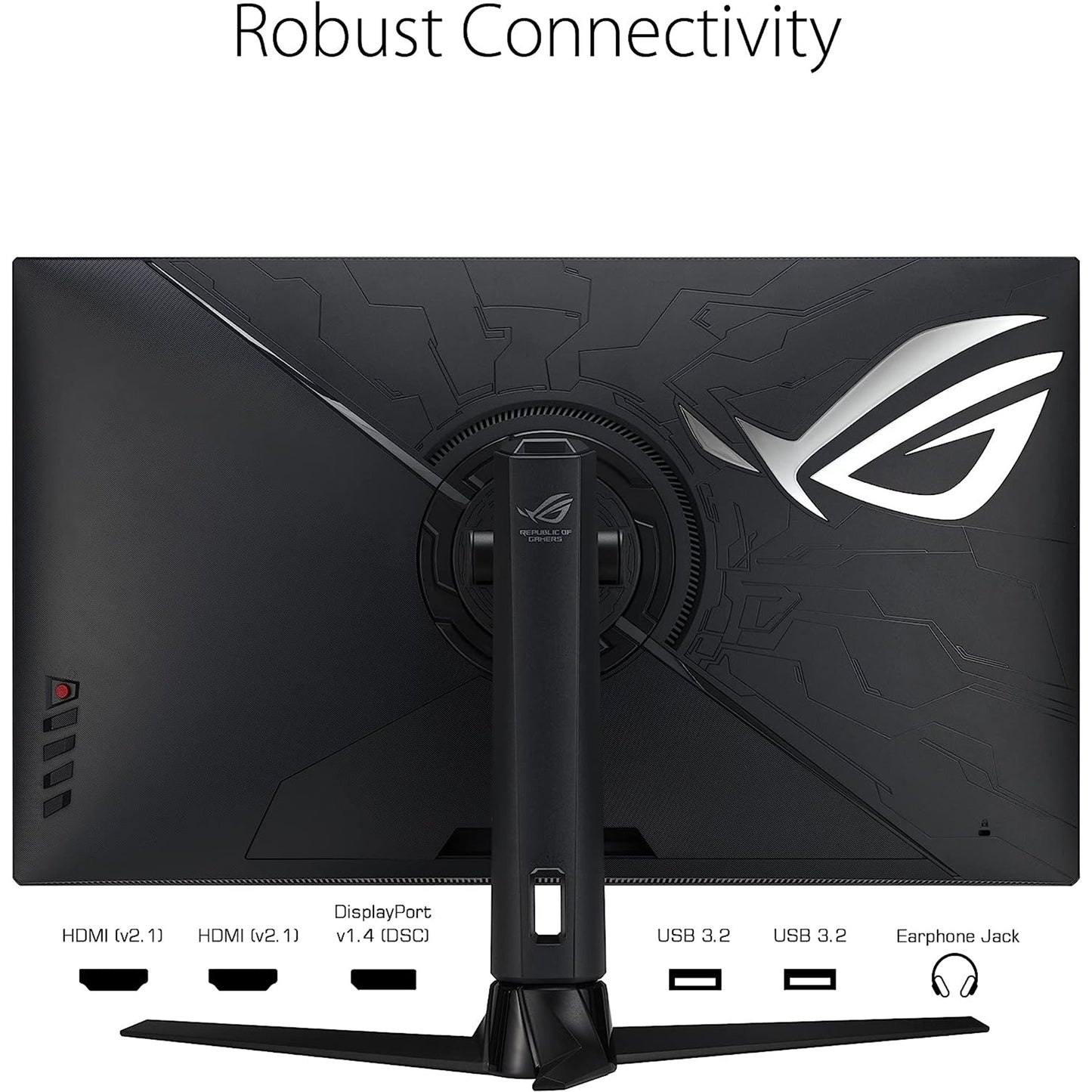 شاشة الألعاب ASUS ROG Strix مقاس 32 بوصة HDMI 2.1 DSC (XG32UQ) - دقة 4K UHD (3840 × 2160)، IPS سريعة، 160 هرتز (متجددة)