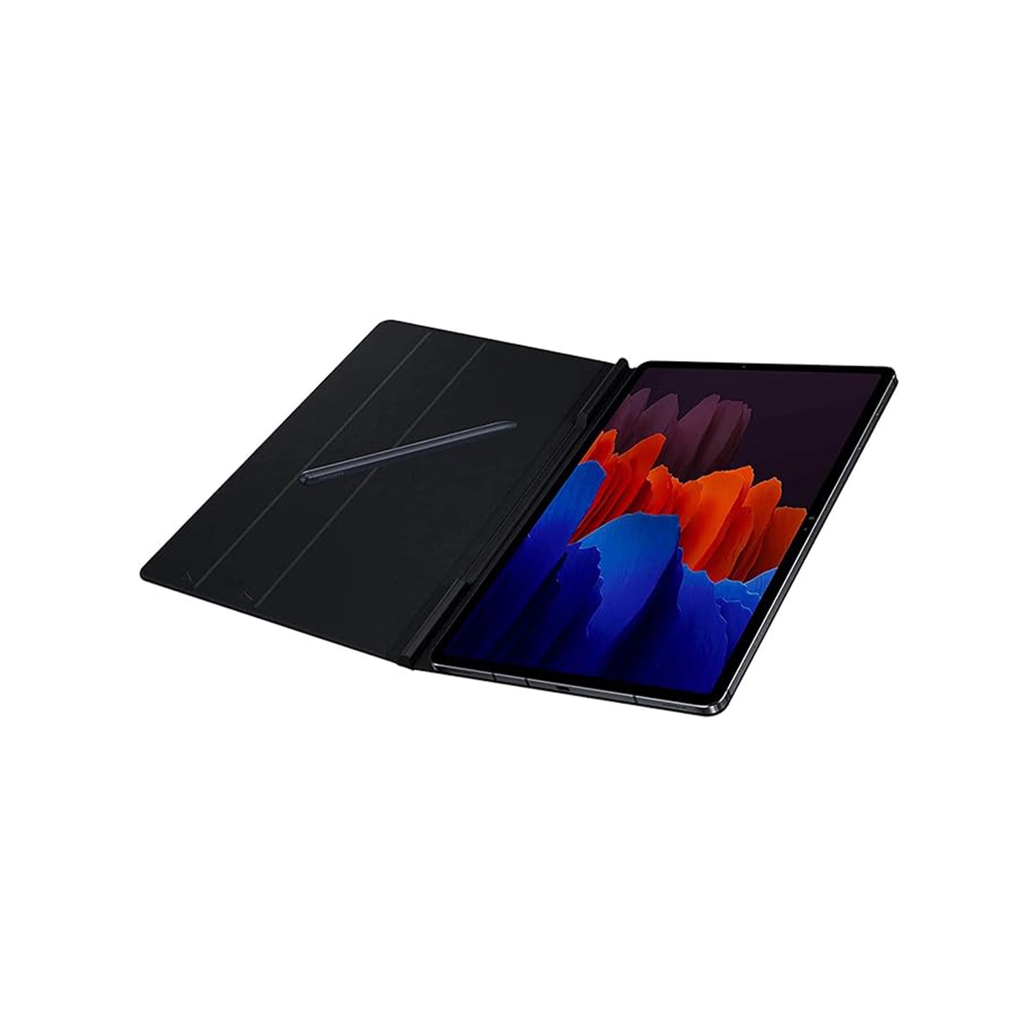 Samsung Electronics Galaxy Tab S7+ Book Cover (Mystic Black)